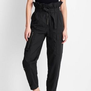 Nwt Future Collective Black High Waisted Foldover Cargo Pants